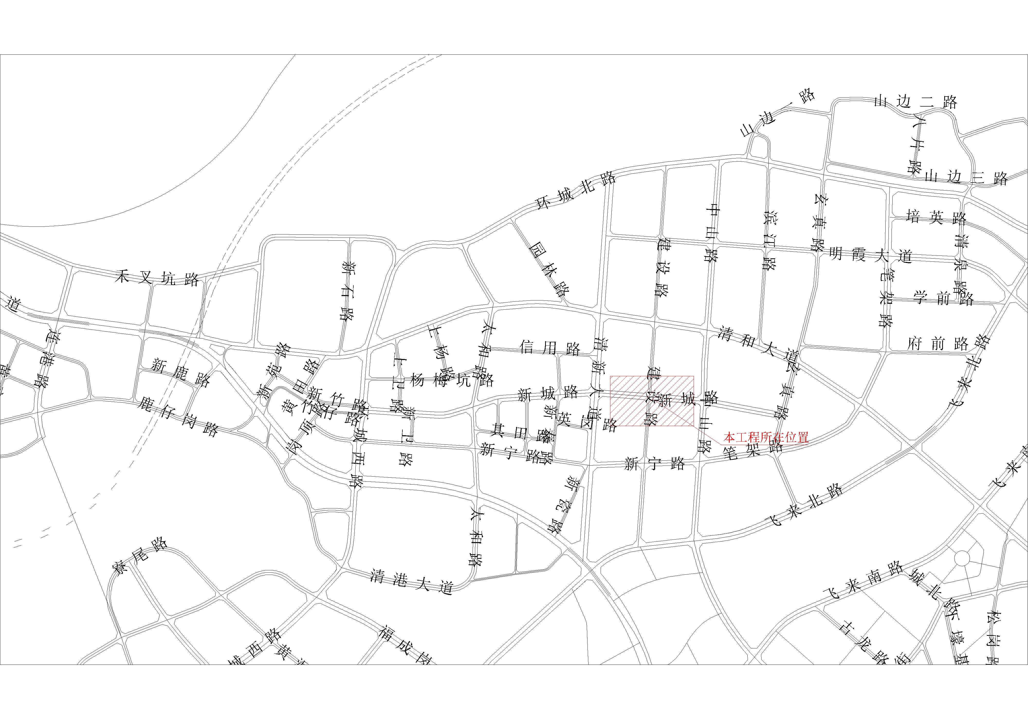 清遠(yuǎn)市新城路(清新大道至中山路段)市政燃?xì)夤こ虆^(qū)位圖.jpg